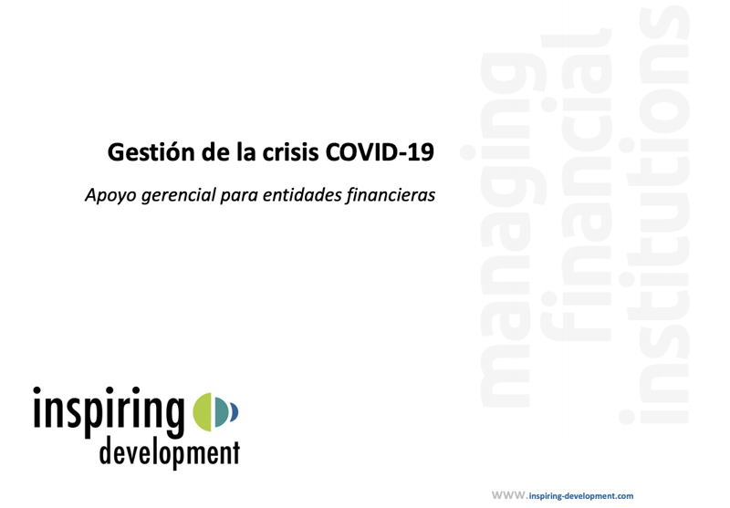 gestion de la crisis covid-19, apoyo gerencial para entidades financieras